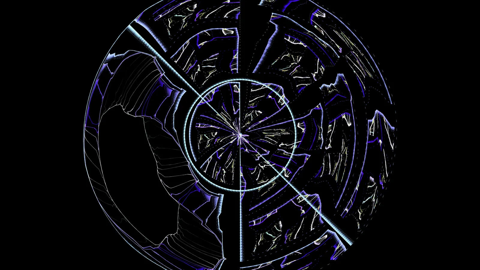 Fractured zodiac wheel and lone star symbolizing the black sheep of the family
