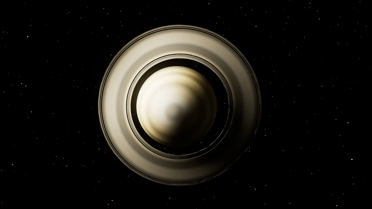 narcissistic parents: moody night sky with Saturn rings illustration