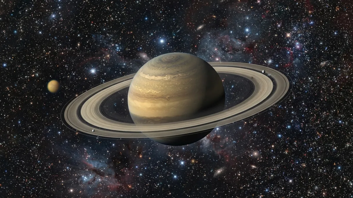 going no contact with parents: Saturn planet in space illustration for this article
