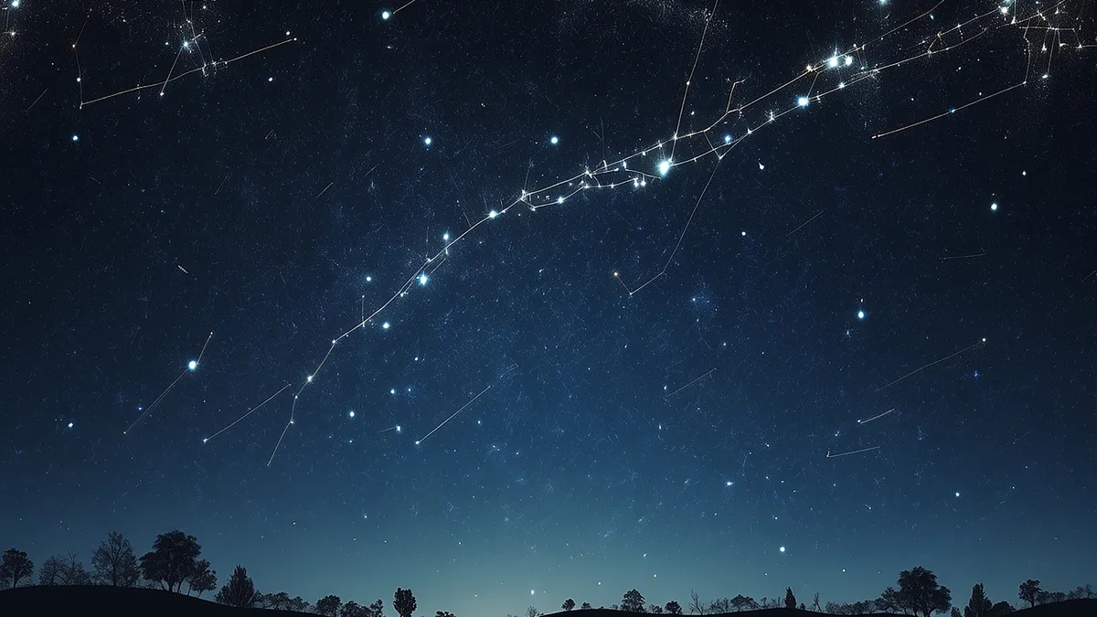going no contact with parents: night sky with constellations illustration for this article